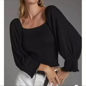 Anthropologie Black Blouse